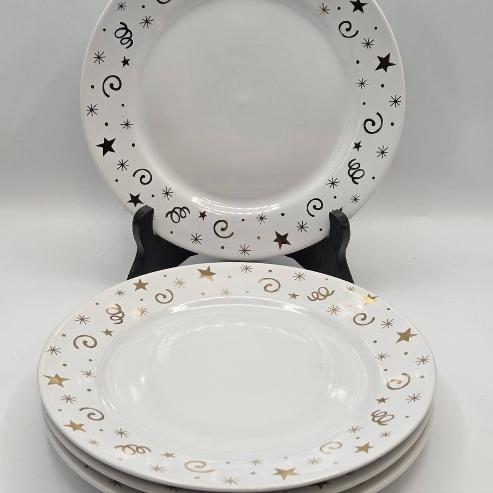 Vintage Pampered Chef 8 Inch 1996 Celebration Dessert Plates